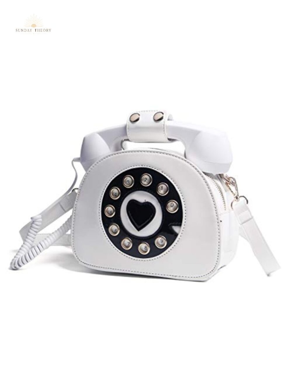 Novelty Telephone Shape PU Leather Tote Purse Women Top Handle Crossbody Handbag
